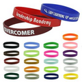 Silicone Wristband -- 1/2" Printed